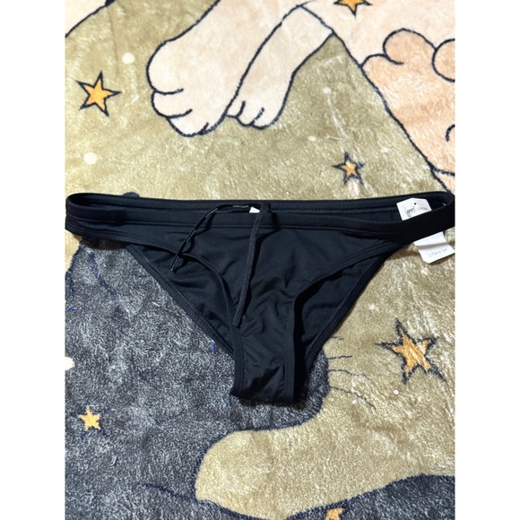 Nike Swimsuit Bikini Bottoms Black Women's Swimwear Sporty Activewear - Picture 1 of 3